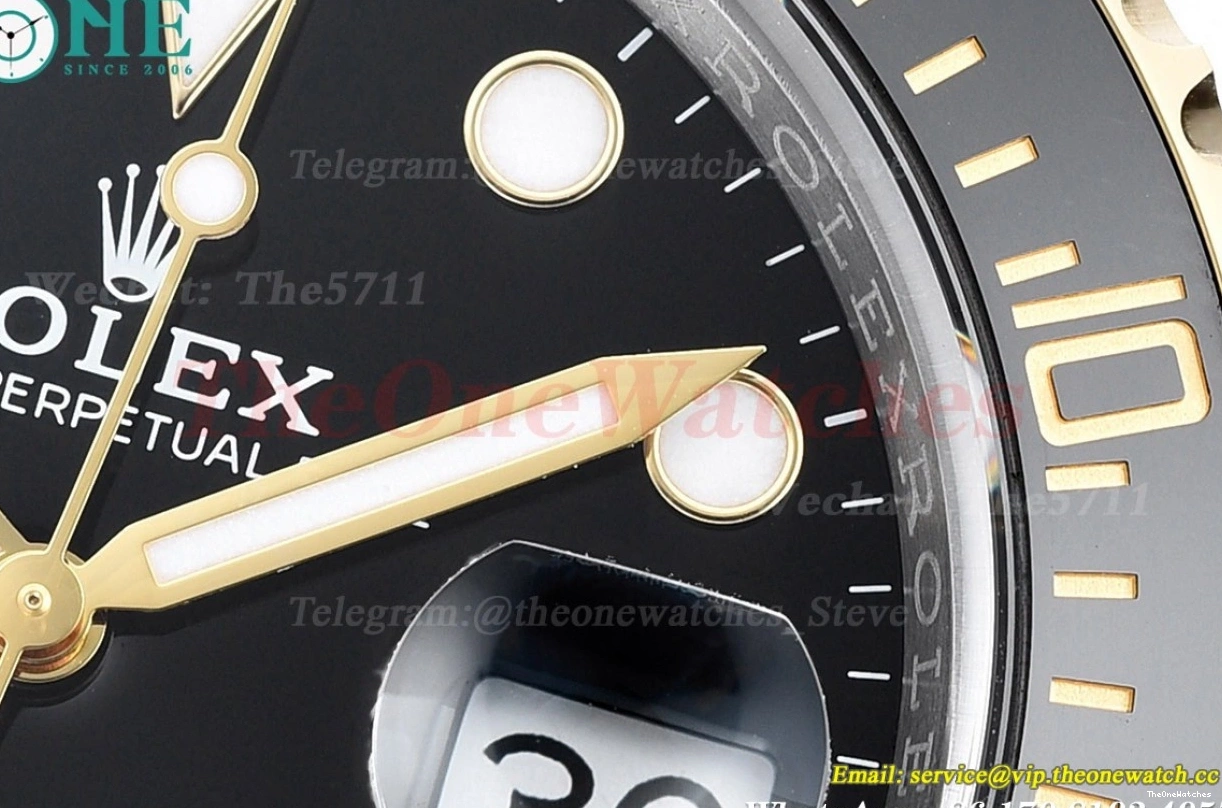 116613LN VS3135 Black Submariner 904L YG Dial SS CLEAN 0326